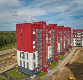 Ход строительства дома 47 в ЖК Вишневая Горка -