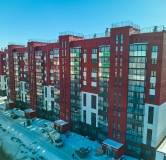 Ход строительства дома 48 в ЖК Вишневая Горка -