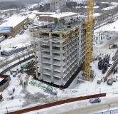 Ход строительства дома 1 в ЖК Комсомольский -