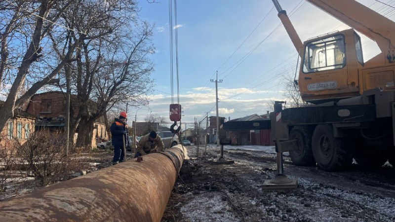 Временный трубопровод демонтируют в Таганроге - Фото 1