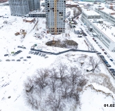 Ход строительства дома 1,2 в ЖК Лето на Титова -