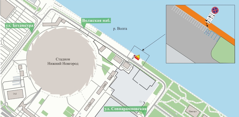 Парковку ограничат на Волжской набережной в Нижнем Новгороде со 2 декабря - фото 1