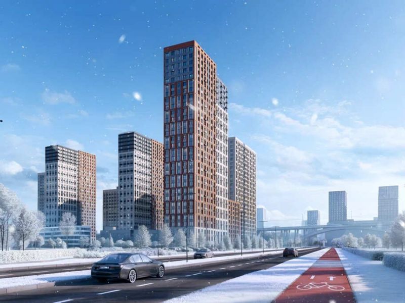 однокомнатная квартира в новостройке в ЖК Glorax Левобережный, дом 1