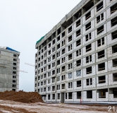 Ход строительства дома № 1 в ЖК GloraX Новинки -