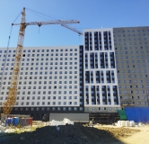 Ход строительства дома 4 в ЖК Лугометрия -