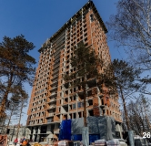 Ход строительства дома 3 в ЖК Никс Про на Лесопарковой -