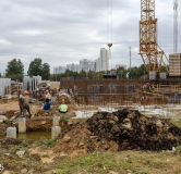 Ход строительства дома 49 в ЖК Мичуринский -