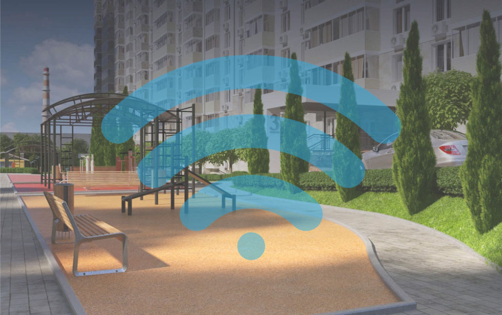 Во дворе ростовского жилого комплекса «Я» сделали бесплатный вай-фай