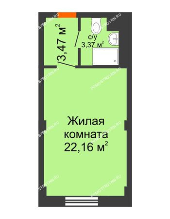 Студия 29 м² - Апарт-Отель Гордеевка