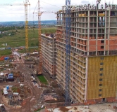 Ход строительства дома 1 в ЖК Аллея Парк -