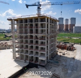 Ход строительства дома 21, ГП-72.105 в ЖК Мириады -
