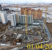 Ход строительства дома 12а в Микрорайон Нанжуль-Солнечный -