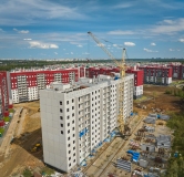 Ход строительства дома 49а в ЖК Вишневая Горка -