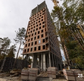 Ход строительства дома 3 в ЖК Никс Про на Лесопарковой -