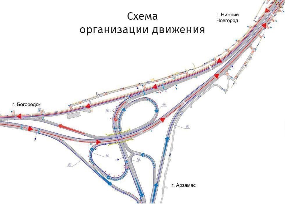 Схему движения ольгинской развязки изменили в Нижнем Новгороде - фото 1