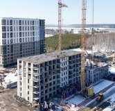 Ход строительства дома 2 в ЖК Дабл-Дабл -