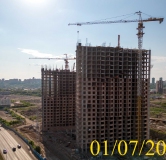 Ход строительства дома № 5.2 в ЖК Новоостровский -