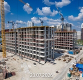 Ход строительства дома 23, ГП-72.106 в ЖК Мириады -