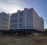 Ход строительства дома 5 в ЖК Лугометрия -