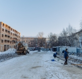 Ход строительства дома 14А, секция 1 в ЖК Классики -