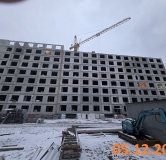 Ход строительства дома 3.8 в ЖК Краснополье -