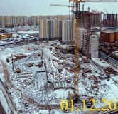 Ход строительства дома 12, 1 этап в Микрорайон Нанжуль-Солнечный -