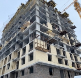 Ход строительства дома 1 в ЖК Локомотив -