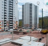 Ход строительства дома 1.6 в ЖК Лесной массив -