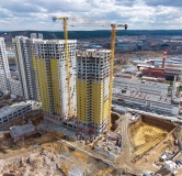 Ход строительства дома 1,2 в ЖК Лето на Титова -
