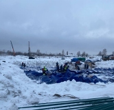 Ход строительства дома 5.7 в ЖК ЭКО-квартал на Кедровой -