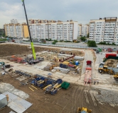 Ход строительства дома 22 в ЖК Заветный -