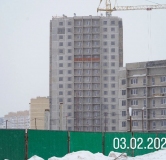 Ход строительства дома 22-11 в ЖК Романтики -