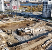 Ход строительства дома 10, корпус 1 в ЖК Остров-сад -