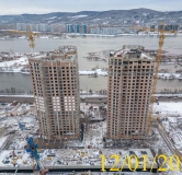 Ход строительства дома № 5.2 в ЖК Новоостровский -