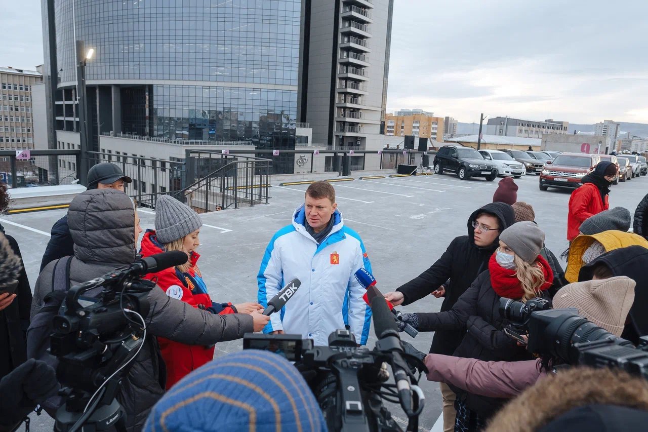  Красноярский застройщик ГК Арбан построил самую большую парковку в Сибири