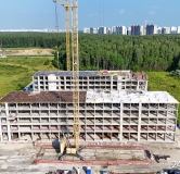 Ход строительства дома 34 (ГП-2) в ЖК Скандиа. Квартал у Леса -