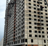 Ход строительства дома блок А в ЖК Лазурный -