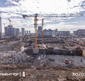Ход строительства дома 19.5, 3 очередь в ЖК А Плюс -