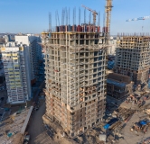 Ход строительства дома № 3 в ЖК Айвазовский-Енисей (АйвазоSKY) -