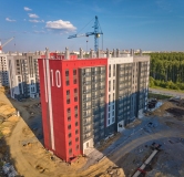 Ход строительства дома В.1, 1 этап в ЖК Краснопольский -